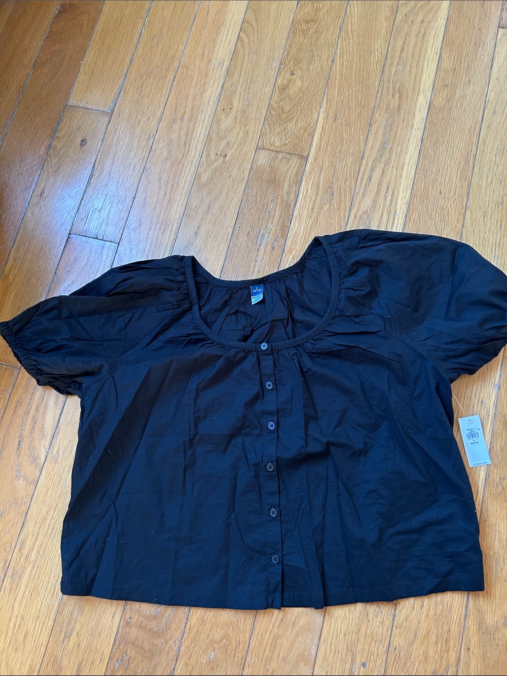 Old Navy Small Petite Airy Button-Down Top Button-Front Women's Top